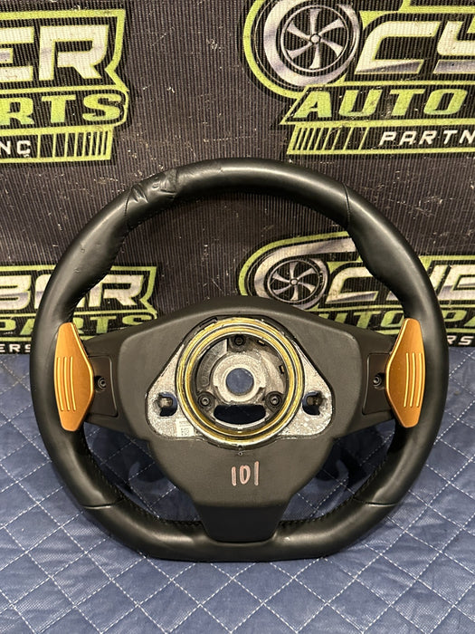 2015-2020 JAGUAR F TYPE R STEERING WHEEL FLAT BOTTOM EX53 3F563 AFE8PVJ ~READ!!~