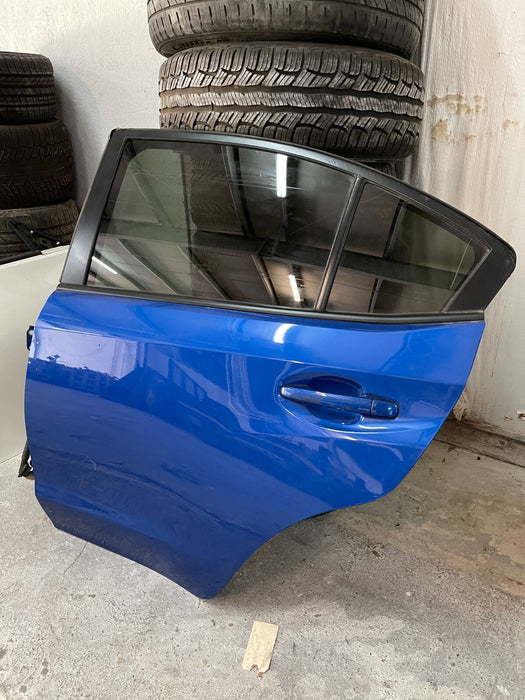 2015-2020 SUBARU WRX STI REAR LEFT DRIVER DOOR SHEEL OEM WORLD RALLY BLUE