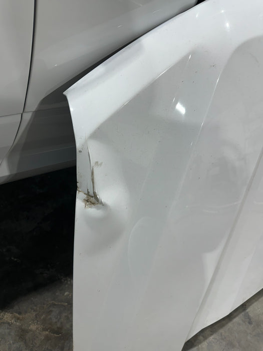2017-2019 FORD F250 F350 METALLIC WHITE HOOD (UG) OEM *DAMAGES 3-6* LOCAL PICKUP