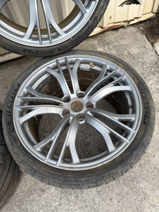 2014 AUDI R8 V10 PLUS OEM FACTORY WHEELS RIMS TIRES 8.5X19 11X19 420601025AS