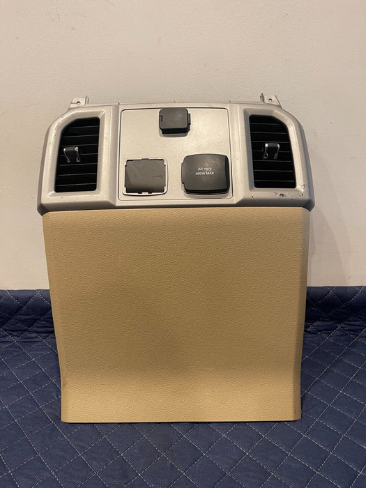 2017-2019 FORD F250 F350 F450 LARIAT TAN REAR CENTER CONSOLE END CAP PANEL OEM
