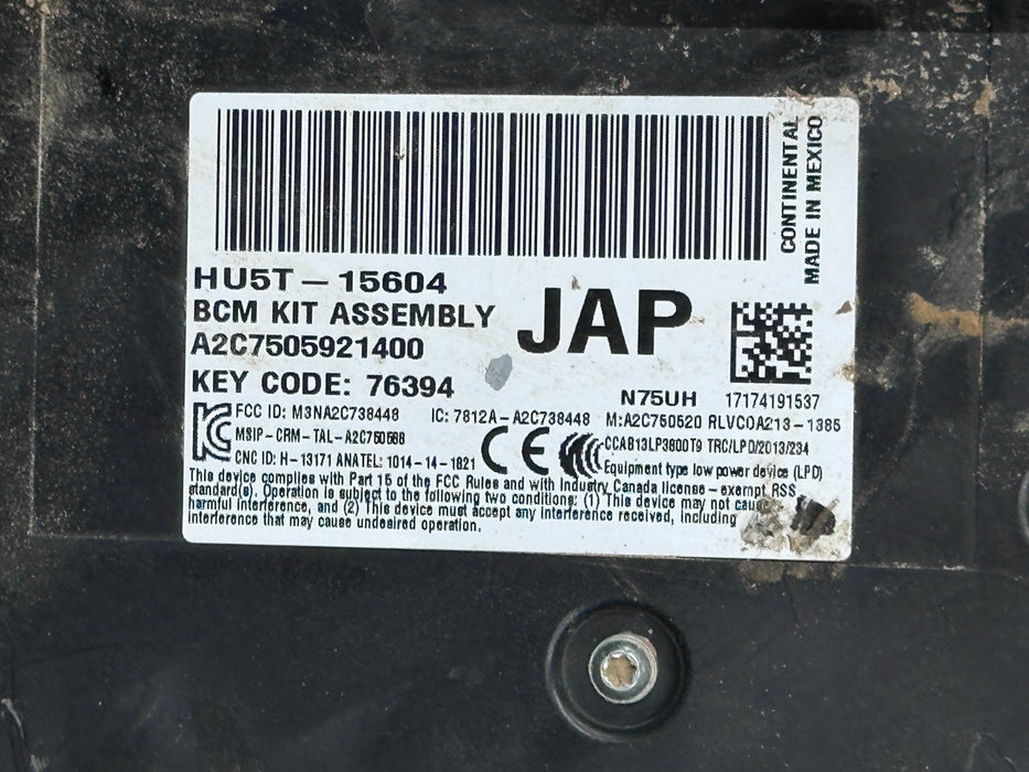 2017 - 2019 FORD F250 F350 BCM BODY CONTROL MODULE OEM HU5T-15604