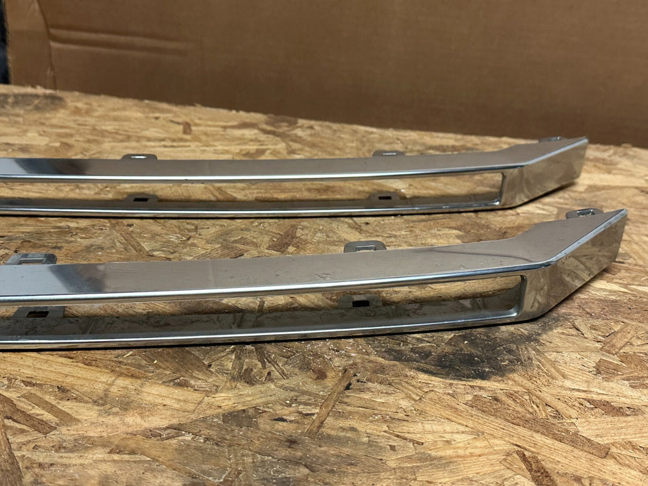 2017-2019 FORD F250 F350 F450 PLATINUM CHROME FRONT LOWER GRILLE INSERTS TRIMS