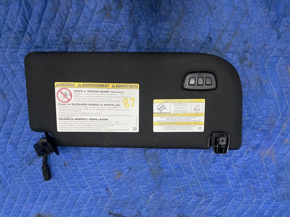 2017 2019 2018 FORD F250 F350 F450 PLATINUM LEFT DRIVER BLACK SUN VISOR OEM