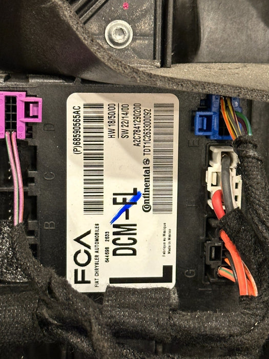 2024 DODGE RAM 3500 LARAMIE FRONT LEFT DOOR CARRIER PANEL W MOTOR OEM