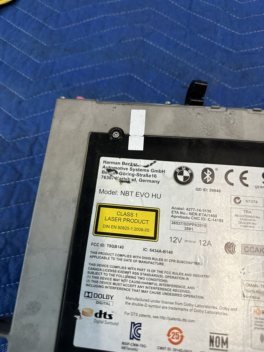 2018 BMW M3 RADIO CD HEAD UNIT 6512-CI871815501 HARMON KARDON ~INTERNAL FAULT~