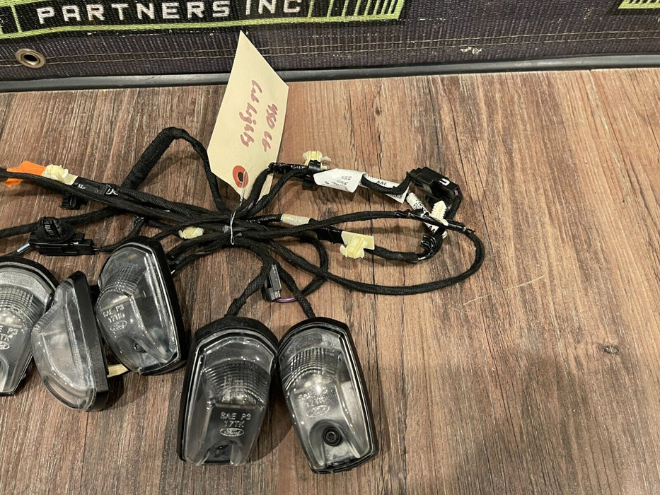 2022 FORD F350 F450 CAB ROOF LIGHTS W/ WIRING HARNESS (5) OEM LC3T-14335-AAE