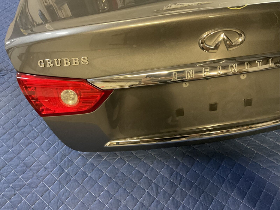 2014-2017 INFINITI Q50 RED SPORT 400 REAR TRUNK TAILGATE GREY OEM~MINOR DENTS~