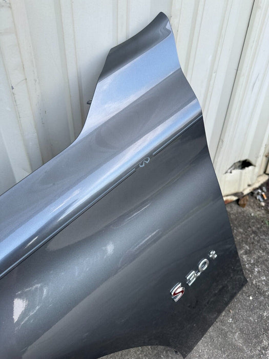 2017 INFINITI Q50 RED SPORT SEDAN DRIVER FENDER GRAY METALLIC (KAD) OEM