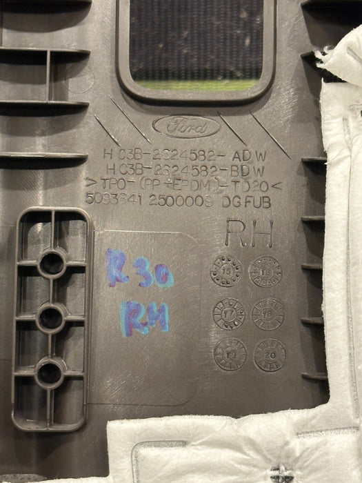 2017 2019 FORD F250 F350 KING RANCH BROWN RIGHT UPPER B PILLAR OEM *SCRATCHES*