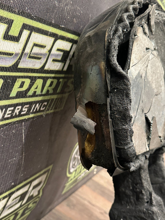 2017-2022 FORD F250 F350 F450 PASSENGER RIGHT TOW MIRROR BLISS OEM ~FIRE DAMAGE~