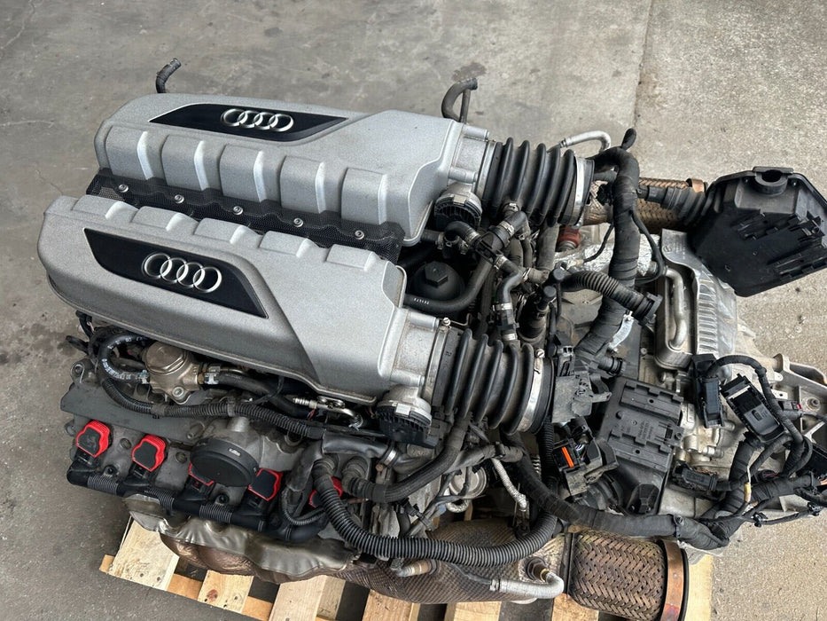 2017 2018 AUDI R8 PLUS LAMBORGHINI HURACAN 5.2L V10 ENGINE TRANSMISSION PULLOUT