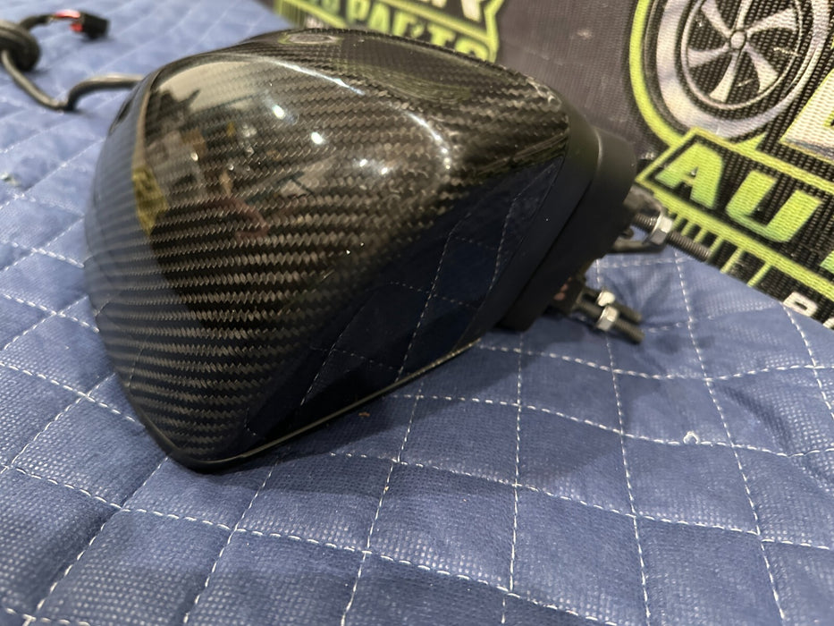 2017-18 AUDI R8 PLUS FRONT LEFT DRIVER DOOR MIRROR ~CARBON FIBER~