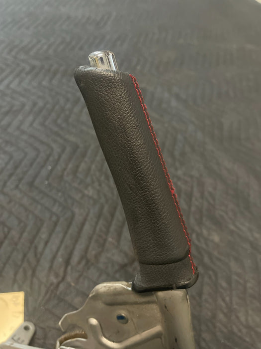 2015 SUBARU BRZ FRS FR-S LEATHER EMERGENCY E BRAKE HANDLE LEVER W/ RED STITCHING