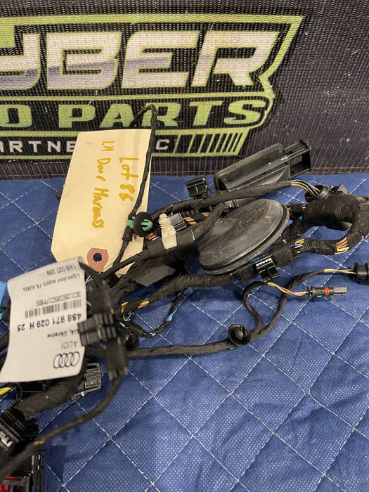 2017-18 AUDI R8 PLUS DRIVER LEFT DOOR HARNESS 4S8 971 029 H 25 4S8971029H