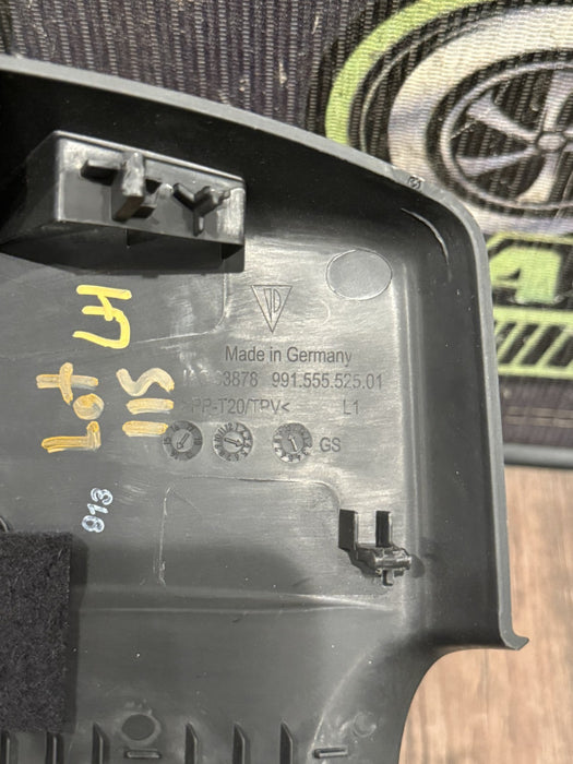 2014 PORSCHE 911 TURBO S 991 LEFT HEADLINER COVER TRIM OEM 991.555.525.01