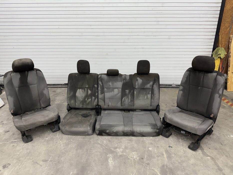 2020 FORD F250 F350 F450 XLT FRONT REAR SEATS CLOTH OEM *COSMETIC*