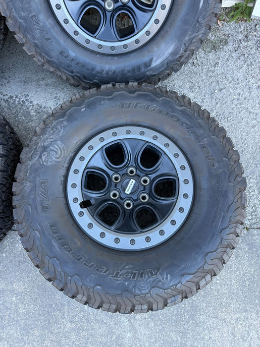 2023 FORD F150 RAPTOR OEM FACTORY TAKEOFF WHEELS TIRES BFGOODRICH 35" TIRES