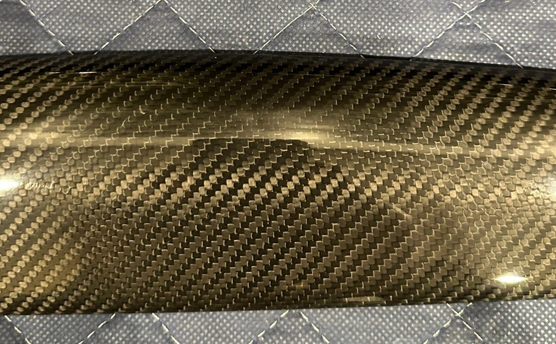 2014 AUDI R8 SPYDER RIGHT CARBON FIBER DOOR PANEL TRIM MOULDING OEM 420 867 410