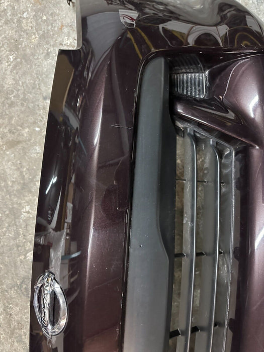 2010 NISSAN 370Z FRONT BUMPER COVER BLACK CHERRY *NAG OEM ~MINOR WEAR/SCRATCHES~