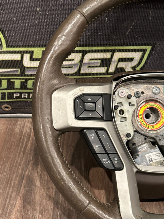 2017-2019 FORD F250 F350 F450 KR STEERING WHEEL W ADAPTIVE CRUISE OEM *3,10-12*
