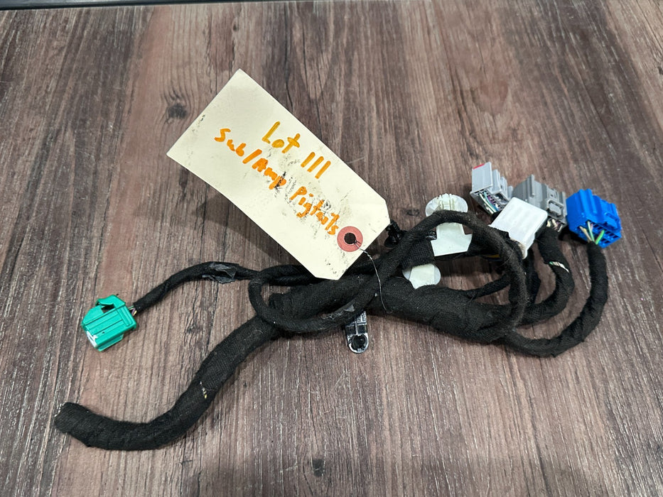 2017-2019 FORD F250 F350 SUBWOOFER AMP AMPLIFIER PIGTAIL CONNECTORS OEM