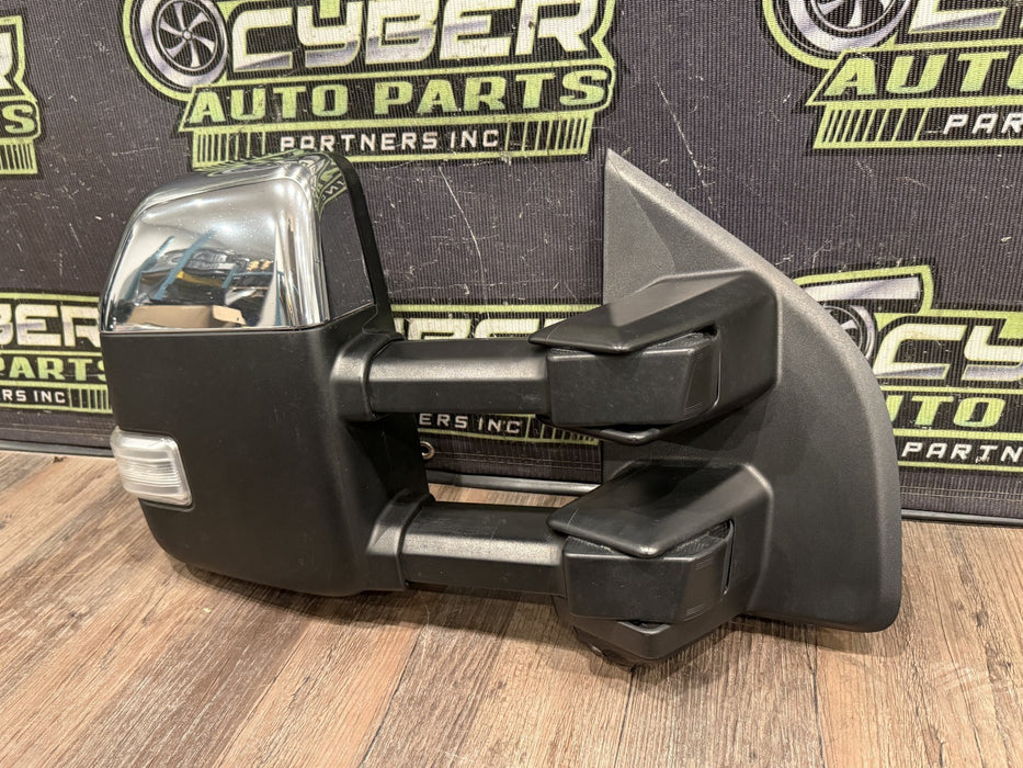 2017-22 FORD F250 F350 F450 PASSENGER RIGHT TOW MIRROR W CAMERA & BLIND SPOT OEM