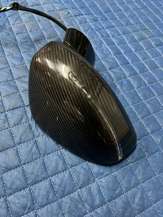 2012 AUDI R8 V8 RIGHT CARBON FIBER DOOR MIRROR HOUSING COVER OEM 4S0 823 573