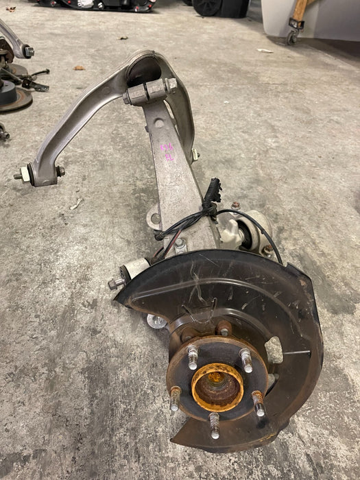 2016 NISSAN 370Z FRONT LEFT SUSPENSION KNUCKLE HUB ARM OEM 2009-2020