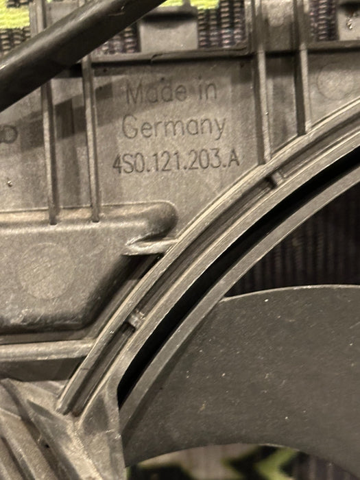 2014 2023 AUDI R8 LEFT RIGHT ENGINE COOLING FAN ASSEMBLY 4S0 121 203 C