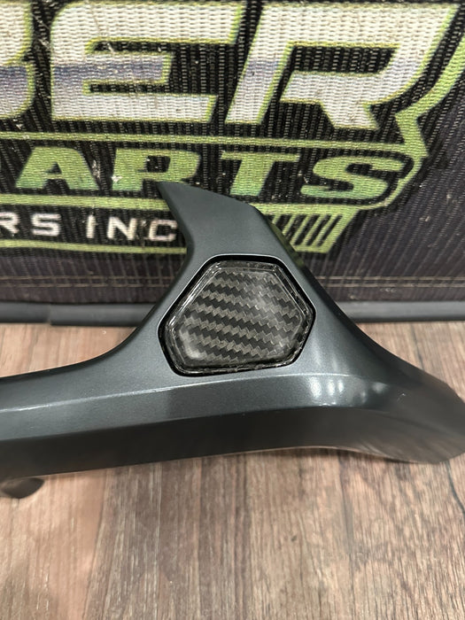 2015-2019 LAMBORGHINI HURACAN LEFT DOOR PANEL HANDLE TRIM W CARBON OEM 4T0867171