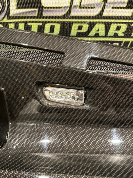 2014 AUDI R8 CARBON FIBER ENGINE BAY SET OEM (4 PC) INTAKE COVERS & SIDE PANELS