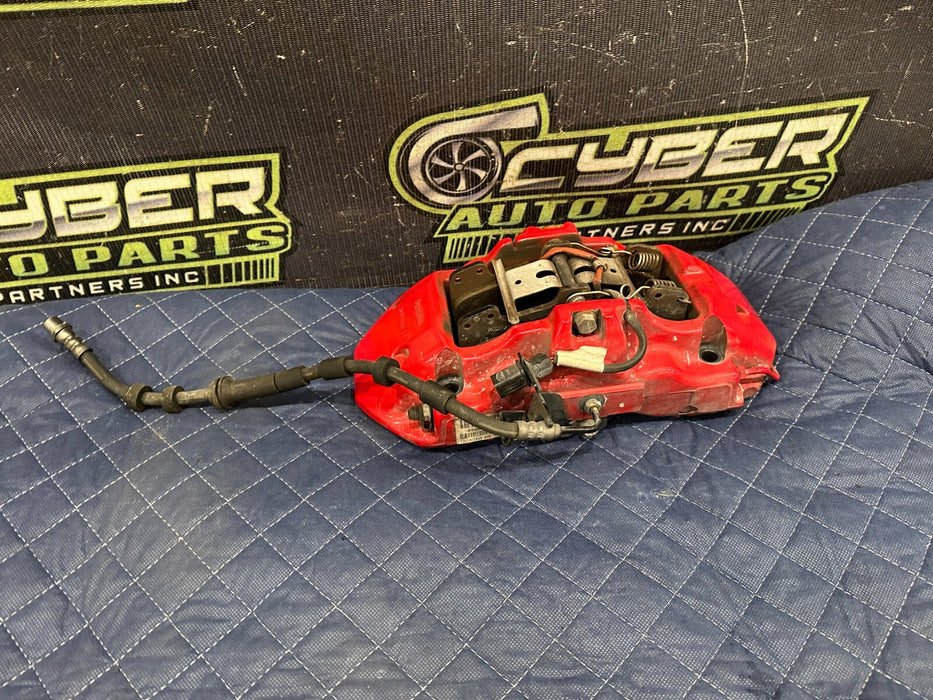 2021 AUDI R8 FRONT RIGHT CARBON CERAMIC BRAKE CALIPER RED OEM 4S0615106