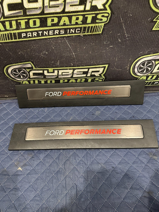 2019 FORD F150 3.5L RAPTOR REAR LEFT RIGHT KICK PLATES OEM *MINOR WEAR*