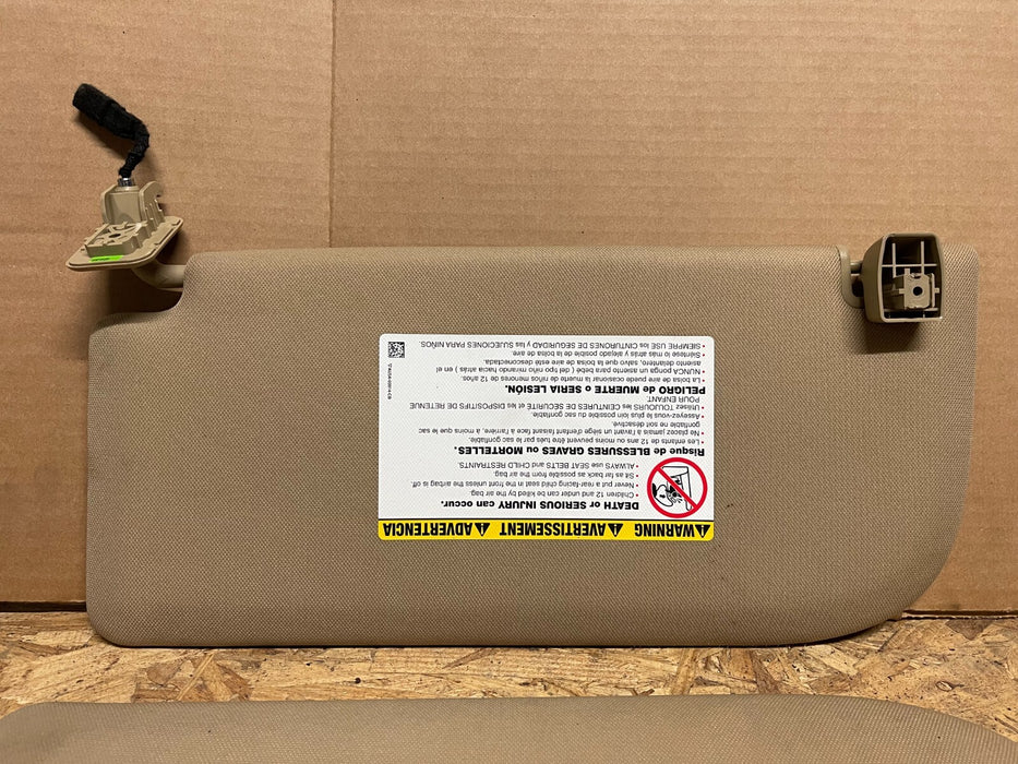 2019 FORD F250 F350 PLATINUM TAN/BEIGE SUN VISORS OEM
