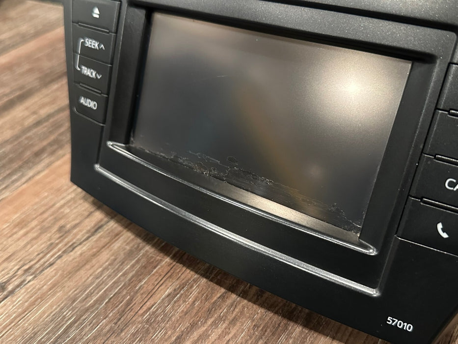 2014 TOYOTA PRIUS V NAVI SCREEN & RADIO HEAD UNIT ASSEMBLY OEM 86140-47010 *READ