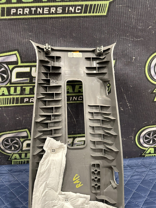 2017-2019 FORD F250 F350 F450 LEFT GRAY UPPER B PILLAR TRIM OEM~SCRATCHES~