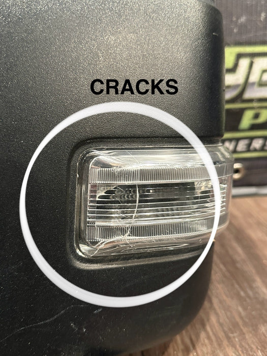 2017-19 FORD F250 F350 F450 LEFT TOW MIRROR W CAMERA OEM *DAMAGED*