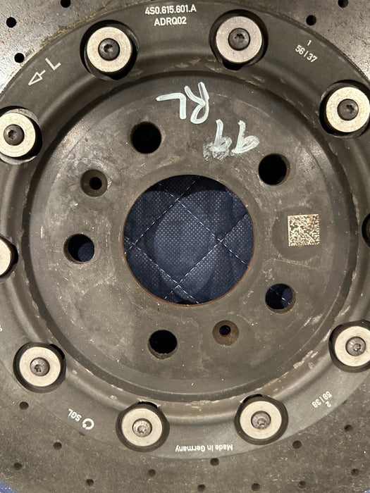 2021 AUDI R8 LEFT DRIVER CARBON CERAMIC BRAKE ROTOR OEM 4S0 615 602 A ~READ!!~