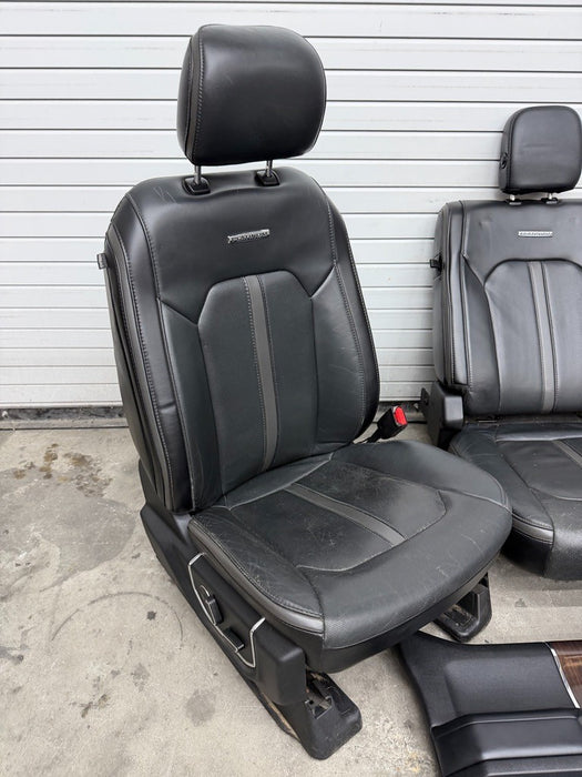 2017 2018 2019 FORD F250 F350 F450 PLATINUM INTERIOR SEATS CENTER CONSOLE PANELS