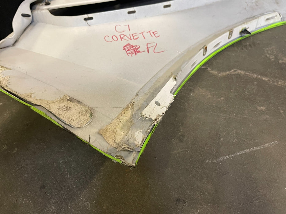 2014-2019 CORVETTE C7 FRONT DRIVER LEFT FENDER PANEL OEM *DAMAGED*