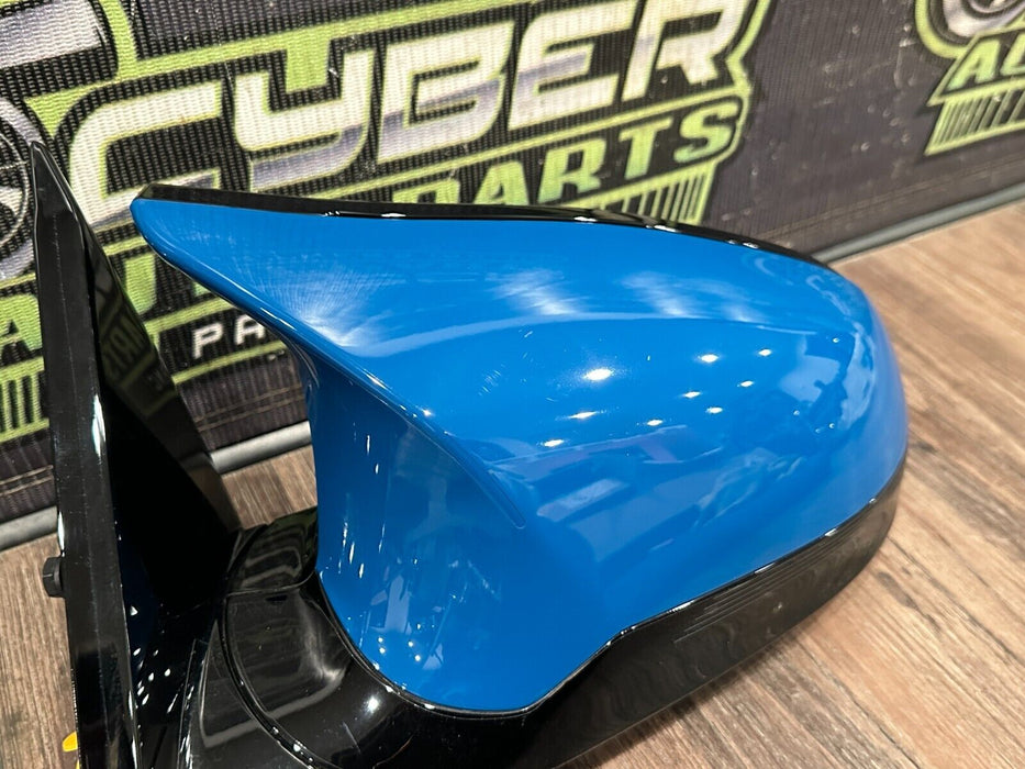 2020 BMW M4 F82 DRIVER LEFT SIDE MIRROR LAGUNA SECA BLUE *448* OEM