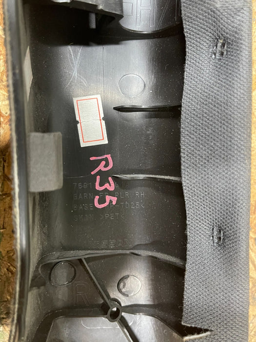 2018 NISSAN 370Z NISMO A PILLAR RIGHT TRIM PANEL INTERIOR OEM 2009-2020