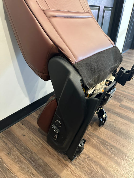 2017-2019 FORD F250 F350 F450 DARK MARSALA RED LEATHER DRIVER SEAT OEM *READ*