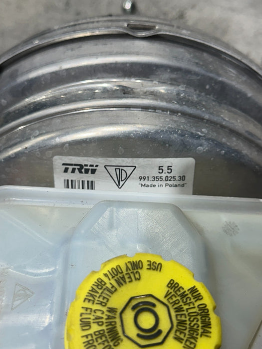 2014 PORSCHE 911 TURBO S BRAKE BOOSTER MASTER CYLINDER OEM 991.355.025.30