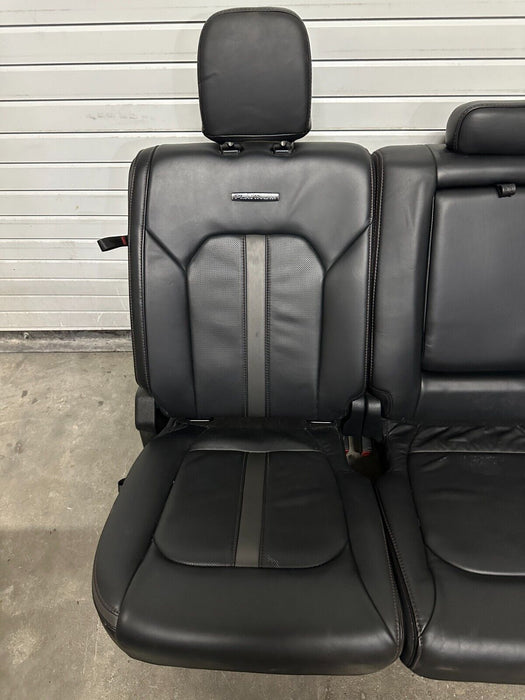 2020-2022 FORD F250 F350 F450 PLATINUM BLACK LEATHER REAR SEATS OEM *READ*