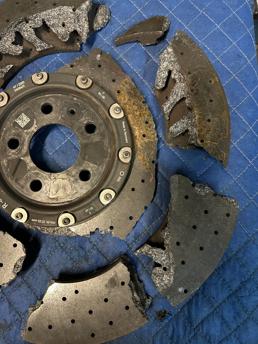 2017 2018 AUDI R8 CARBON CERAMIC ROTOR OEM GENUINE *DAMAGED*