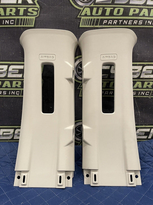 2022 FORD F250 F350 F450 LIMITED FRONT LEFT RIGHT B PILLARS PAIR WHITE OEM