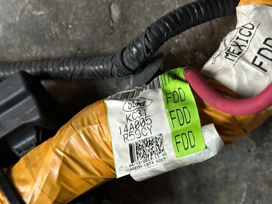 2019 FORD F350 LIMITED DIESEL INTERIOR CAB FLOOR HARNESS KC3T 14A005 FDD ~CUT!!~