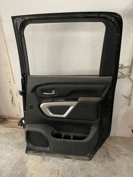 2016-2019 NISSAN TITAN XD REAR RIGHT PASSENGER DOOR SHEEL ASSEMBLY BLACK OEM